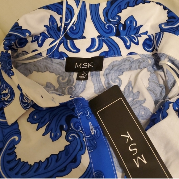 COPY - Elegant Blue and White Maxi Dress - Picture 3 of 3